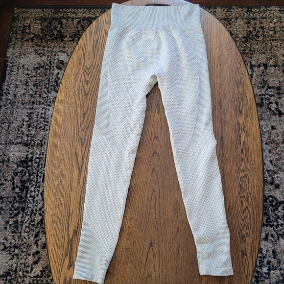 New Mix Seamless Light Gray Workout Activewear Leggings Size Women's Large - Picture 1 of 10